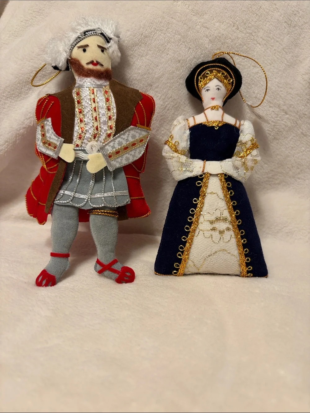 Henry VIII Jane Seymour holiday ornaments